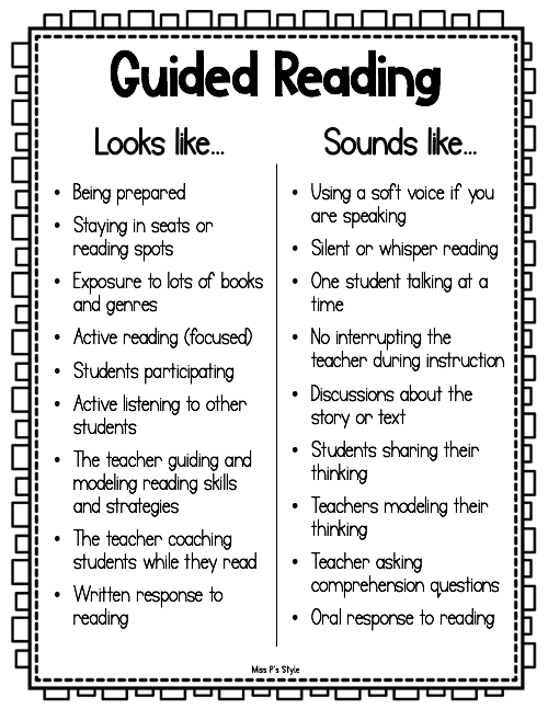 Guided Reading Poster