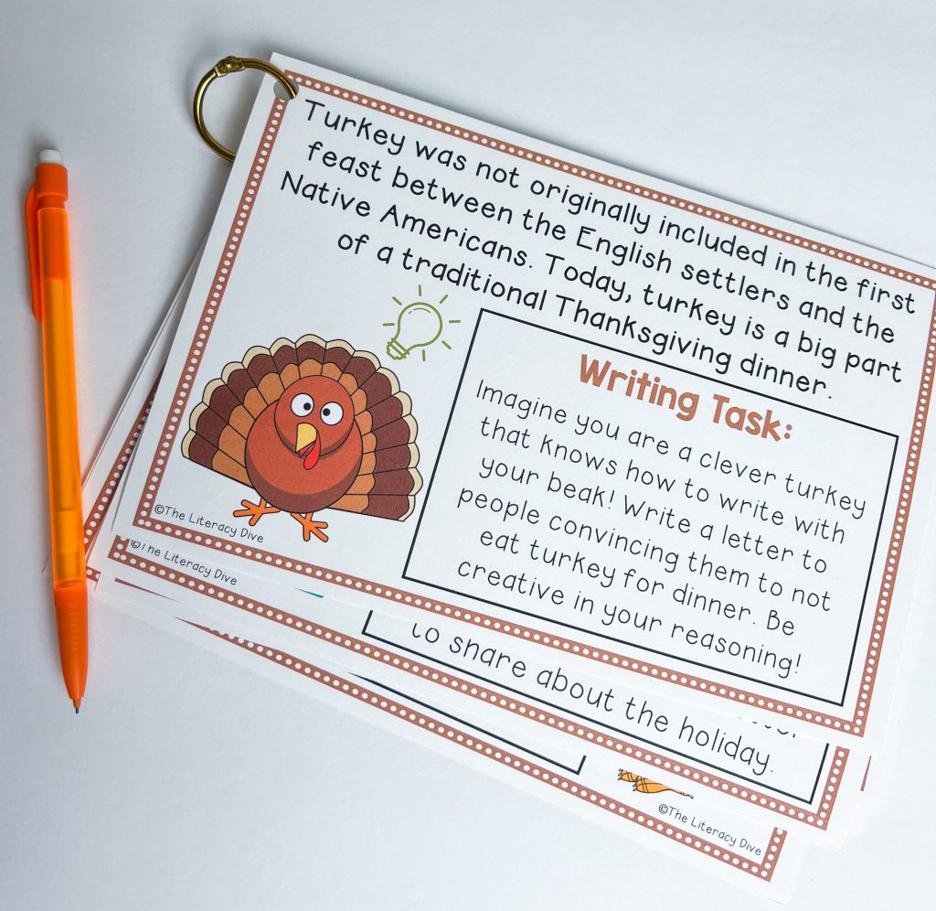 Thanksgiving Activities Writing Prompts
